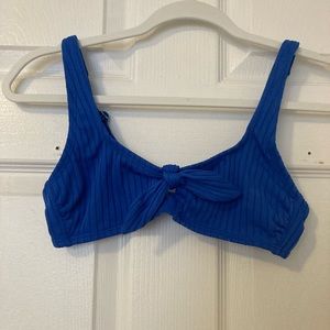 Target, blue bikini top